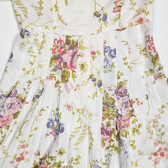 Lauren Conrad LC Floral Print Maxi Long Dress Size 4 Keyhole Back Fairy Feminine - Picture 10 of 16